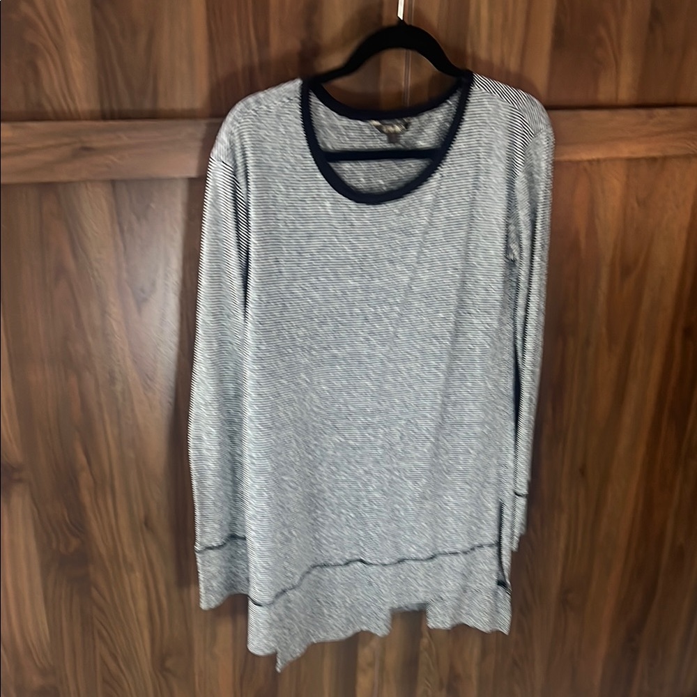 Striped Long Sleeve Top tunic